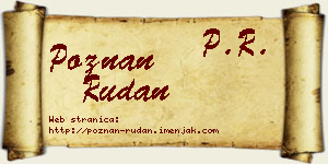 Poznan Rudan vizit kartica